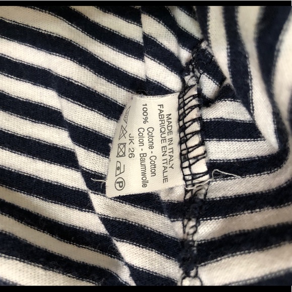 Brandy Melville Striped Cropped T-Shirt Top - Picture 5 of 5